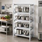 Thumbnail image #2 for Channel Manufacturing Lifetime Tough DR2454-4 4-Shelf Aluminum Dunnage Shelving Rack, Channel Style, 54W x 24D x 64H