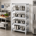 Thumbnail image #2 for Lifetime Tough 4-Shelf Channel Style Aluminum Dunnage Shelving Rack, 54W x 24D x 64H
