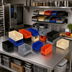 Thumbnail image #2 for Quantum Stackable Shelf Bin, 11 x 20-1/2 x 7 Inch, Polypropylene, Autoclavable to 250°F