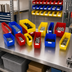 Thumbnail image #2 for Quantum Economy Nesting Polypropylene Shelf Bin with Rear Hanglock and Label Holder, 11-5/8 x 8-3/8 x 6 Inches