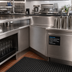 Thumbnail image #2 for Glastender Underbar Inside Wedge Corner Drainboard, 5° Angle, 24-Inch Deep, No-Leg, Stainless Steel