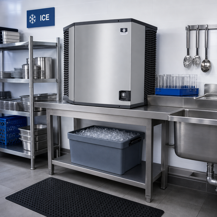 Product image #2 for Manitowoc QuietQube Indigo NXT IDT1200C Remote Air-Cooled Dice Cube Ice Machine, 30 Inch Wide