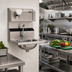 Thumbnail image #2 for Eagle Group Wall-Mount Hand Sink with Electronic Eye Gooseneck Spout, Soap & Towel Dispensers, 304 Stainless Steel