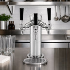 Thumbnail image #2 for Perlick Corporation EA2100-3-2 3-Faucet Air-Cooled Countertop Draft Beer Tower, Polished Chrome