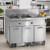 Thumbnail image #2 for Imperial Electric Floor Fryer with 4 Tanks, 50 lb Each, Computer Controls, and Built-In Filter System