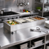 Thumbnail image #2 for Atlas Metal WH-4 4-Pan Electric Wet Bain-Marie Drop-In Hot Food Well