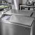 Thumbnail image #2 for Klinger's Trading 18-Gauge 304 Stainless Steel Mobile Ice Bin Cover for MIB3621