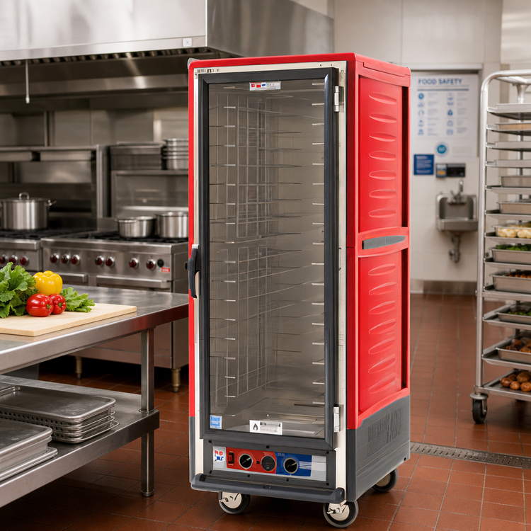 Product image #2 for Metro C5 3 Series Full Height Mobile Heated Holding Cabinet with Clear Polycarbonate Door, Low-Watt, 120V