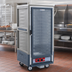 Thumbnail image #2 for Metro C5 Insulation Armour 3 Series Lower Wattage 3/4 Height Heated Holding Cabinet, Gray, Clear Polycarbonate Door, Fixed Wire Slides