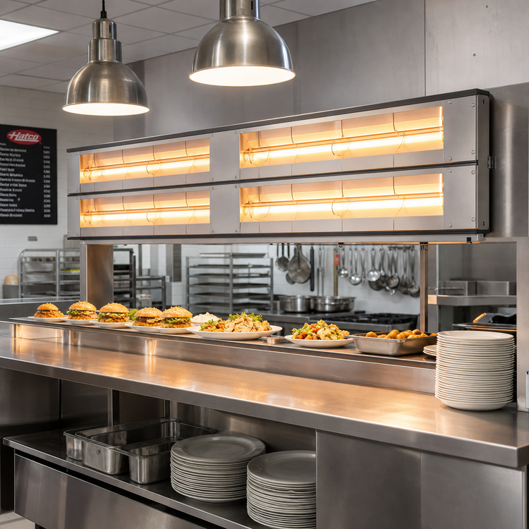 Product image #2 for Hatco Glo-Ray Lighted Dual Infrared Strip Heater, 96-Inch, 5,830 Watts, 3-Inch Spacer