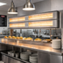 Thumbnail image #2 for Hatco Glo-Ray Lighted Dual Infrared Strip Heater, 96-Inch, 5,830 Watts, 3-Inch Spacer