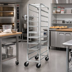 Thumbnail image #2 for Channel Manufacturing 519AP6 All-Welded Aluminum End-Load Platter Rack, 9-Platter Capacity, for 12.5-Inch Platters