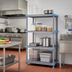 Thumbnail image #2 for Millenia Polymer Stationary Starter Shelving Unit, 4-Shelf, 42W x 24D x 86H, Gray