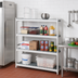 Thumbnail image #2 for Fermostock 4-Tier Polymer Shelving Expansion Kit, 71-Inch High x 59-Inch Wide x 18-Inch Deep