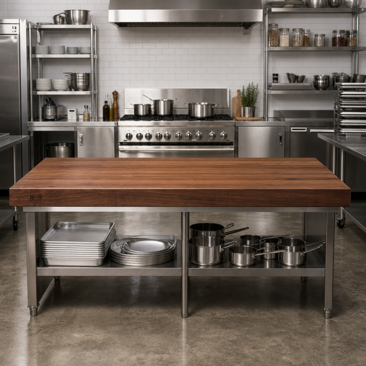 Product image #2 for John Boos Boos Block American Black Walnut Kitchen Countertop, 108 x 30 x 2-1/4 Inch, Varnique Finish