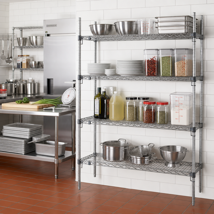 Product image #2 for Metro Super Erecta Super Adjustable 4-Shelf Chrome-Plated Wire Add-On Shelving Unit, 36W x 18D x 63H