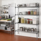 Thumbnail image #2 for Metro Super Erecta AA336C 4-Shelf Adjustable Chrome-Plated Wire Add-On Shelving Unit, 36W x 18D x 63H