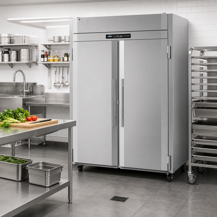 Product image #2 for Victory UltraSpec Roll-Thru Extra Tall Two-Section Freezer, 85.76 Cu. Ft.