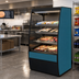 Thumbnail image #2 for Federal Industries Vision Series Non-Refrigerated Self-Serve High Profile Merchandiser with Curved Ends and 4 Adjustable Shelf Tiers