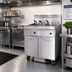Thumbnail image #2 for Imperial 6-Battery Electric Floor Model Fryer with Built-In Space Saver Filter System