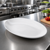 Thumbnail image #3 for American Metalcraft 21.5-Inch Oval White Melamine Platter