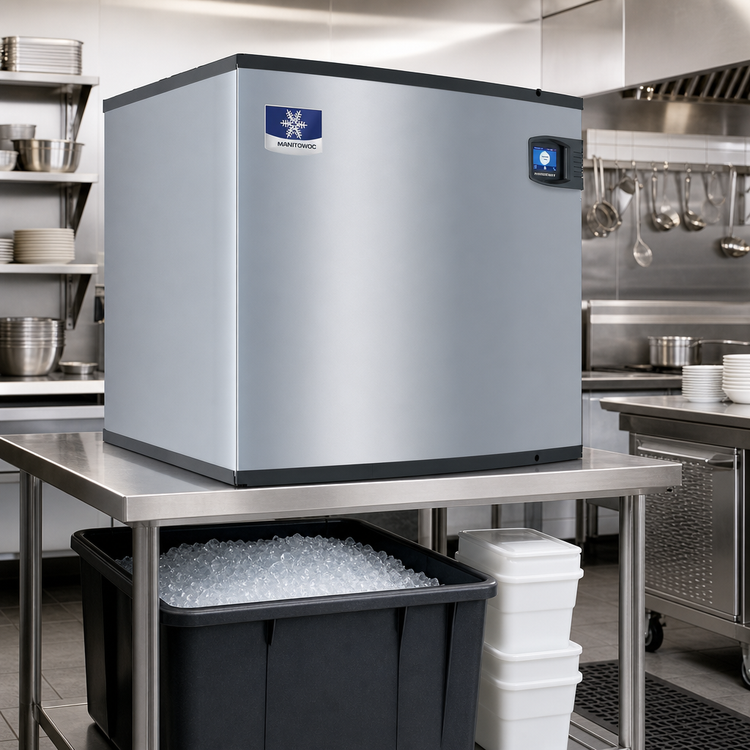 Product image #2 for Manitowoc QuietQube Indigo NXT Air-Cooled Dice Cube Ice Maker Head for Remote Refrigeration