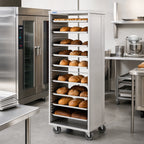 Thumbnail image #2 for Dinex DXPR836 Closed-Side Roll-In Rack, 36-Tray Capacity, 18 x 26 Inch Trays, 1-1/2 Inch Slide Spacing
