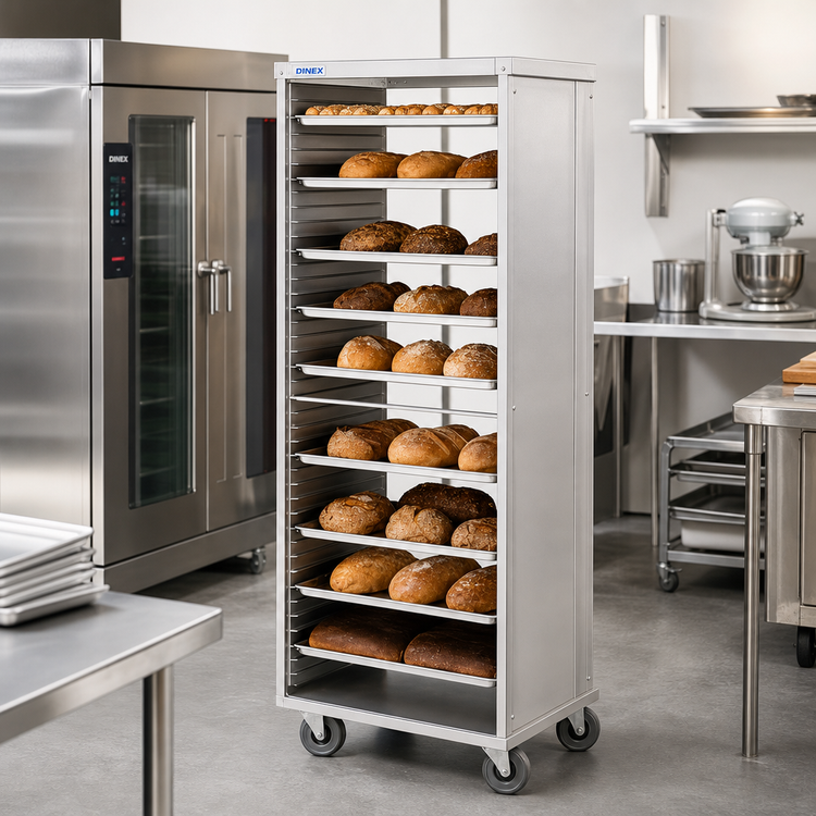 Product image #2 for Dinex Closed-Side Roll-In Rack for 36 Full-Size 18 x 26 Trays