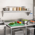 Thumbnail image #2 for Advance Tabco Special Value Series Wall-Mounted Stainless Steel Shelf, 48 x 11-1/8 Inch, Tab-Lock Design