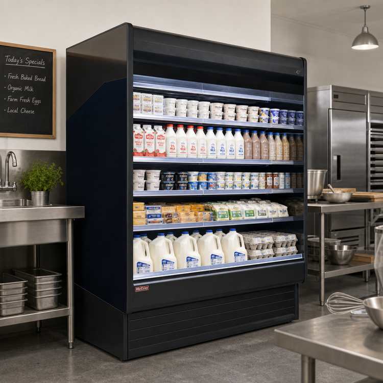 Product image #2 for Howard-McCray 35E Series Dairy Open Merchandiser, 51-Inch Wide x 60-Inch High, Remote Refrigeration, LED-Lit Shelves