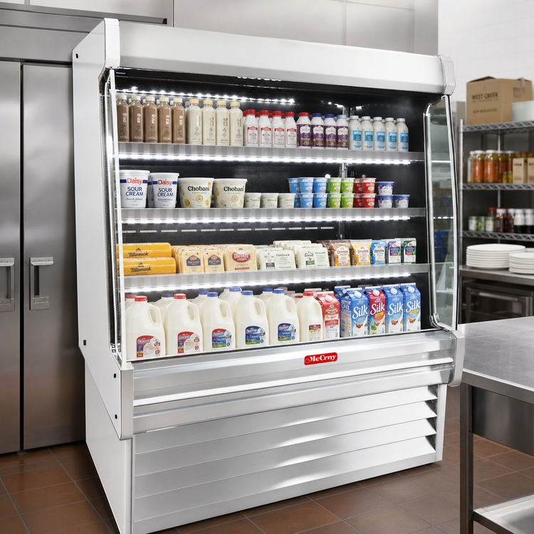 Product image #2 for Howard-McCray 35E Series Dairy Open Merchandiser, 51-Inch Wide x 60-Inch High, Remote Refrigeration, LED-Lit Shelves