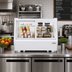Thumbnail image #3 for KoolMore 35-Inch White Self-Service Countertop Refrigerated Display Case with Sliding Glass Doors