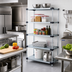 Thumbnail image #2 for Quantum 30-Inch x 21-Inch x 54-Inch Stationary Solid Shelving Starter Kit with 5 Shelves