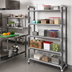 Thumbnail image #2 for Cambro Camshelving Elements XTRA High Density Top Rail Stationary Starter Unit, 24 in. D x 60 in. L x 81 in. H, 5-Tier Track Shelving