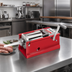 Thumbnail image #2 for Trento Manual Horizontal Sausage Stuffer with Stainless Steel Cylinder, 3 kg Capacity, Red