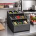 Thumbnail image #2 for Vollrath 9-Section Countertop Condiment Caddy with 9 Included 1/9 Size Pans