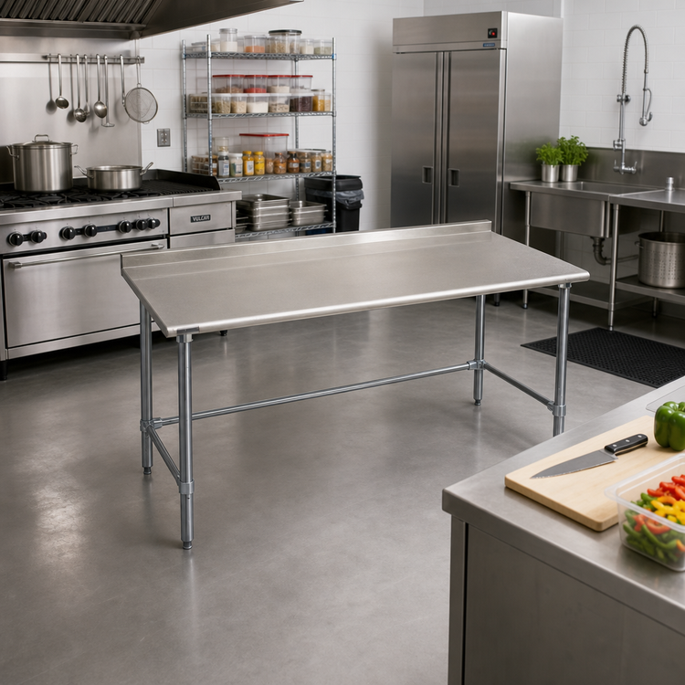 Product image #2 for Eagle BlendPort® Budget Series Stainless Steel Work Table, 60 x 30 Inches