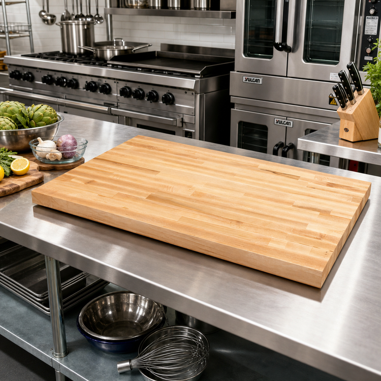 Product image #2 for Boos Block Blended Edge Grain Northern Hard Rock Maple Kitchen Countertop, 30 x 25 x 1-1/2 Inch, Penetrating Oil Finish