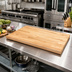 Thumbnail image #2 for Boos Block Blended Edge Grain Northern Hard Rock Maple Kitchen Countertop, 30 x 25 x 1-1/2 Inch, Penetrating Oil Finish