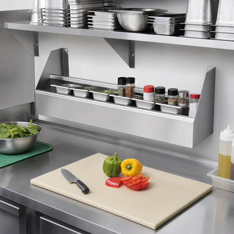 Product image #2 for CHOICE Double Stainless Steel Speed Rail, 59 Inches W x 10 Inches D