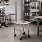 Thumbnail image #2 for Duke Manufacturing 493A-3030 30 x 30 x 29-Inch Stainless Steel Top Mixer Stand with Adjustable Undershelf and Galvanized Base