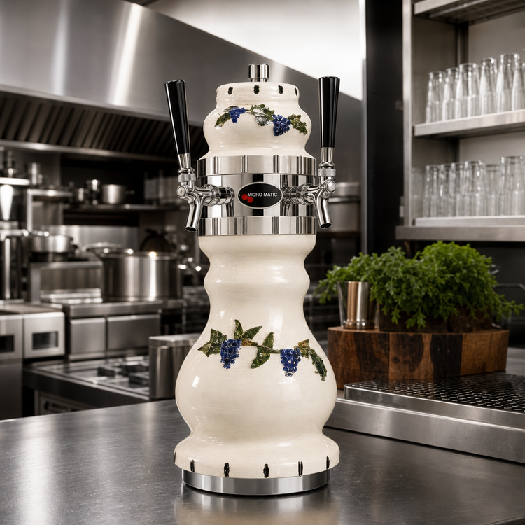 Product image #2 for Micro Matic Braumeister Countertop Air-Cooled 2-Faucet Draft Beer Tower