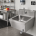 Thumbnail image #2 for Advance Tabco Deep Drawn Wall Mounted Hand Sink with 16