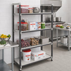 Thumbnail image #2 for Cambro Camshelving® Elements EST213681VS4480 High-Density Overhead Track Stationary Shelving Starter Unit, 21 x 36 x 81 in, 4-Tier