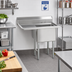 Thumbnail image #2 for Advance Tabco Special Value Series 1-Compartment Fabricated Sink with 18-Inch Left Drainboard, 18 x 24 x 14-Inch Bowl