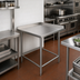 Thumbnail image #2 for 30 x 30 Inch Corner Stainless Steel Work Table with 1-1/2 Inch Rear Up-Turn