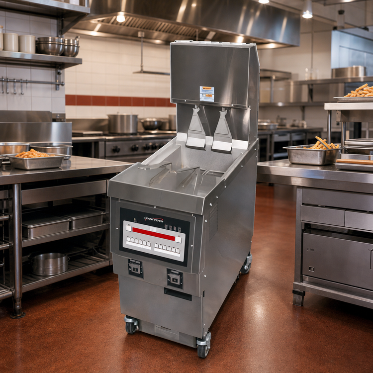Product image #2 for Henny Penny 1-Well Electric Auto Lift Open Fryer with Built-In Filtration