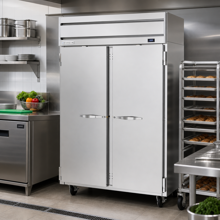 Product image #2 for Beverage-Air Horizon Series Top-Mount Pass-Thru Two-Section Warming Cabinet, 45.04 Cu. Ft.