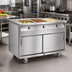 Thumbnail image #2 for 48-Inch Mobile Modular Electric Hot Food Table with 3 Sealed Wells and Open Cabinet