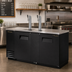 Thumbnail image #2 for True TDD-3-HC 3 Half-Barrel Direct Draw Beer Dispenser with 2 Columns and Solid Swing Doors